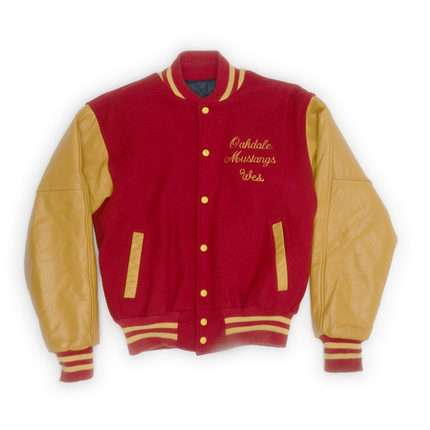 1970's "Mustangs" Letter Jacket - M - Prism Supply