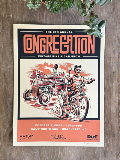 The Congregation Show 2023 Screen Printed Poster - Prism Supply