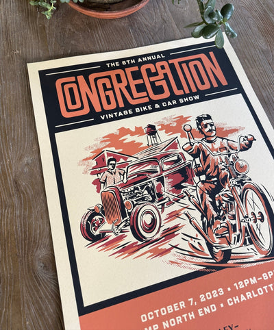 The Congregation Show 2023 Screen Printed Poster - Prism Supply