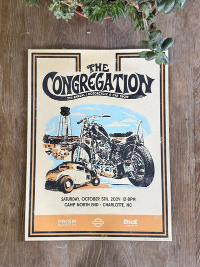 The Congregation Show 2024 Screen Printed Poster - Prism Supply