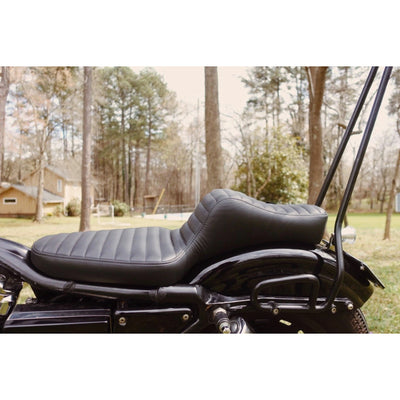 King Cobra Seat - Black Tuck n' Roll: 82-03 Sportster - Prism Supply