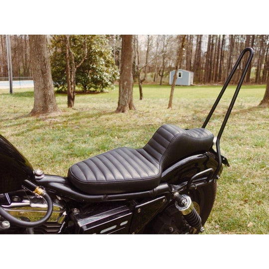 King Cobra Seat - Black Tuck n' Roll: 82-03 Sportster