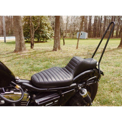 King Cobra Seat - Brown Tuck n' Roll: 82-03 Sportster - Prism Supply
