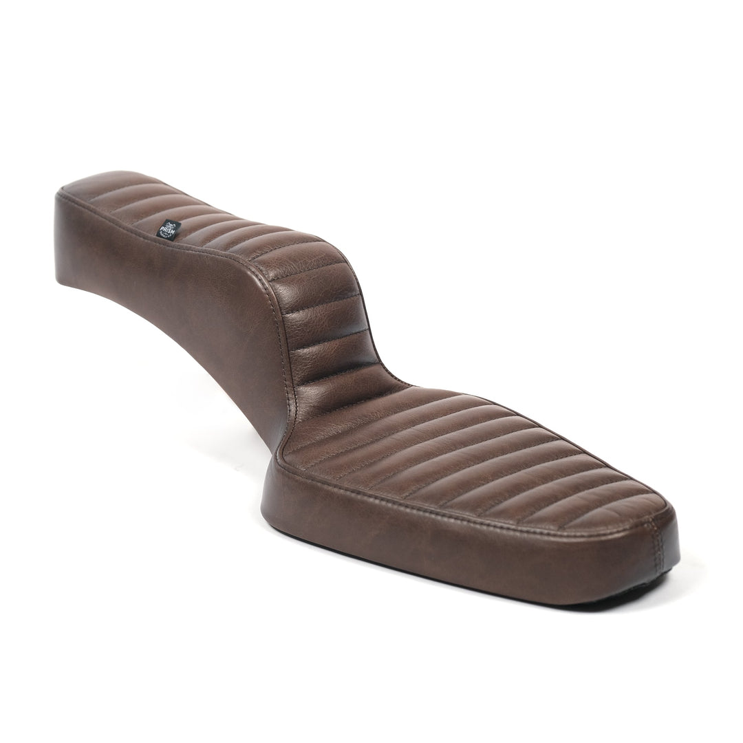 King Cobra Seat - Brown Tuck n' Roll: 82-03 Sportster – Prism Supply