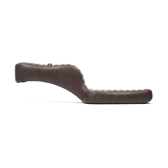 King Cobra Seat - Brown Tuck n' Roll: 82-03 Sportster – Prism Supply