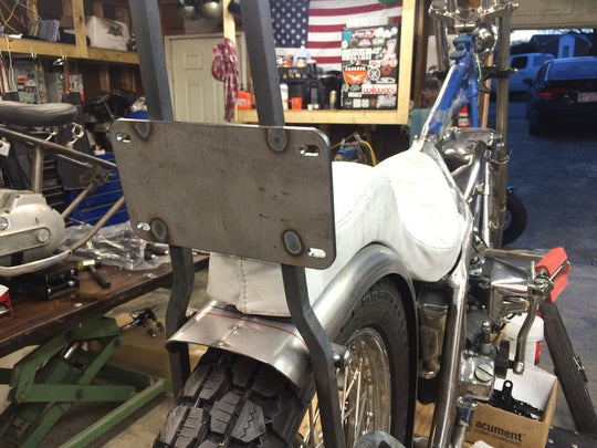 Silver License Plate Bracket For Scooters, Motorcycles, ATVs, Quads & Street Bikes – Universal