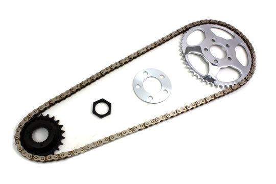 MoKitDora Sportster Belt to Chain Drive Transmission Sprocket Conver MoKitDora Sportster Belt to Chain Drive Transmission Sprocket Conver