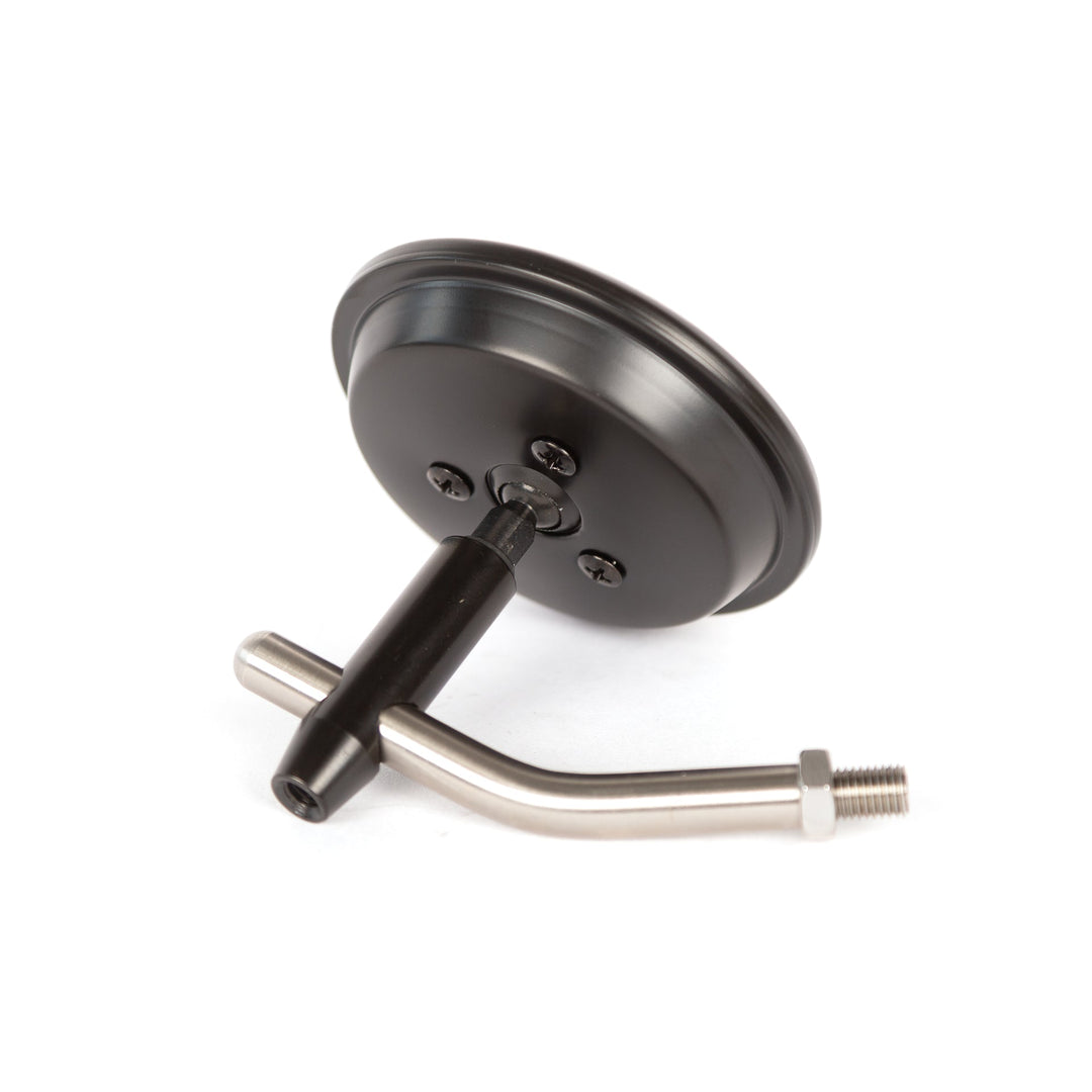 Long Stem Harley Mirrors Universal Chrome 4" Clamp-On Mirror – Short Stem For Motorcycle, ATV (Fits 3/4" & 7/8" Handlebars) Short Stem ATV Mirror - Foto 10