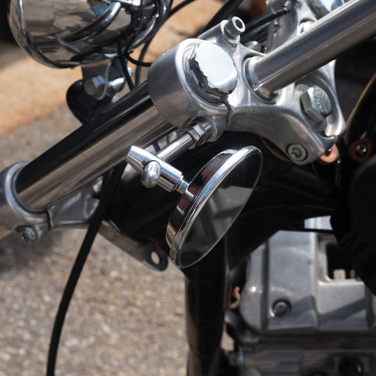 motorcycle handlebar mirror motorcycle mirror mount clamp Triple Tree Mirror Mount – Prism Supply