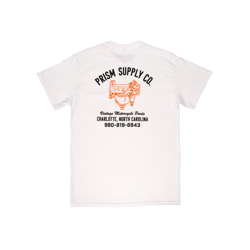 新品未使用♡リンカブル LINKABLE フレアタグTシャツ ホワイト×オレンジ white-linkert-tee-